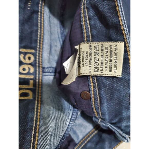 DL 1961 29 Womens Cindy Slim Bootcut 360 Comfort 4 Way Stretch Dark Wash Low Ris - Picture 6 of 7